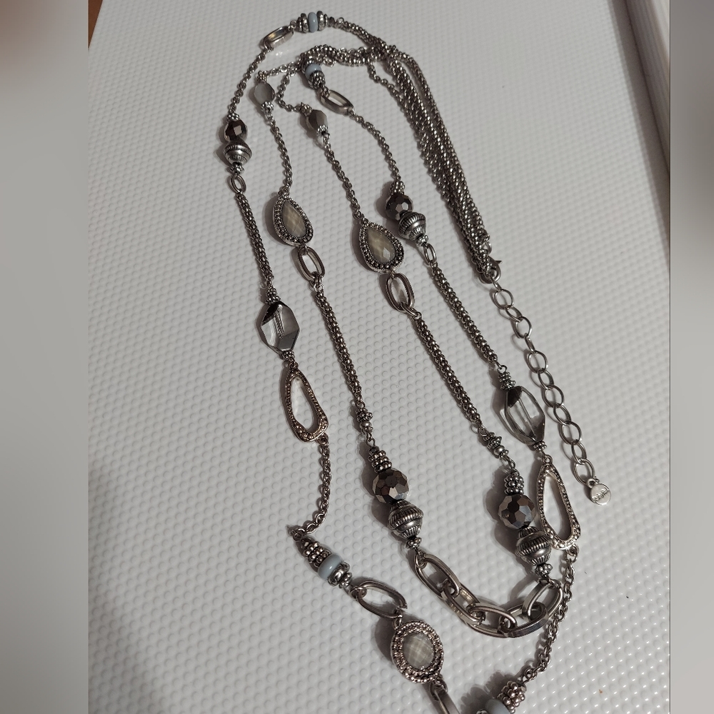 Ruby Rd Textured Silver Multi-Strand-Textured Fac… - image 2